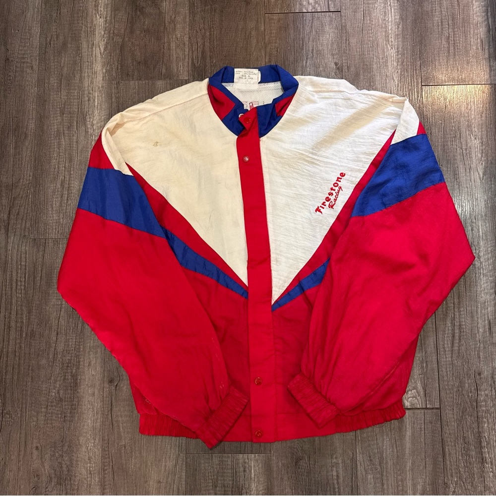 Men's Red and Blue Jacket